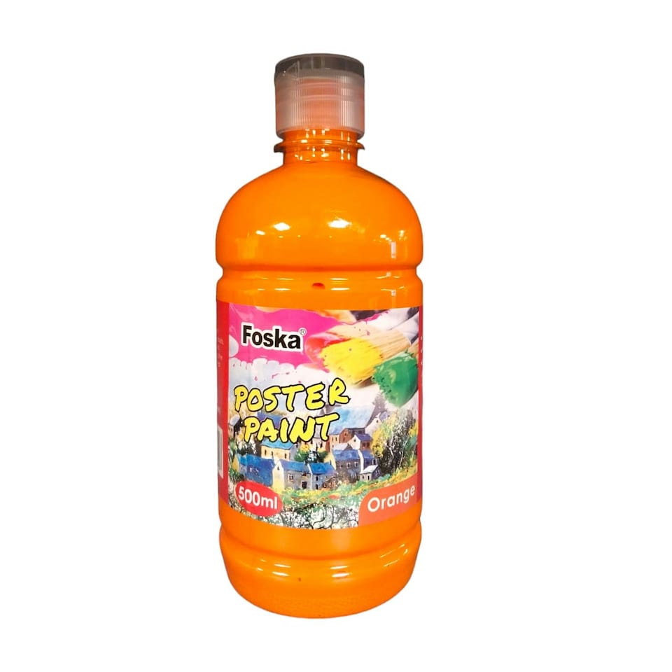 image 1 of 500ml Orange Poster Color Paint
