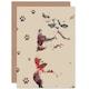 image 1 of Cat Paw Art Greetings Card