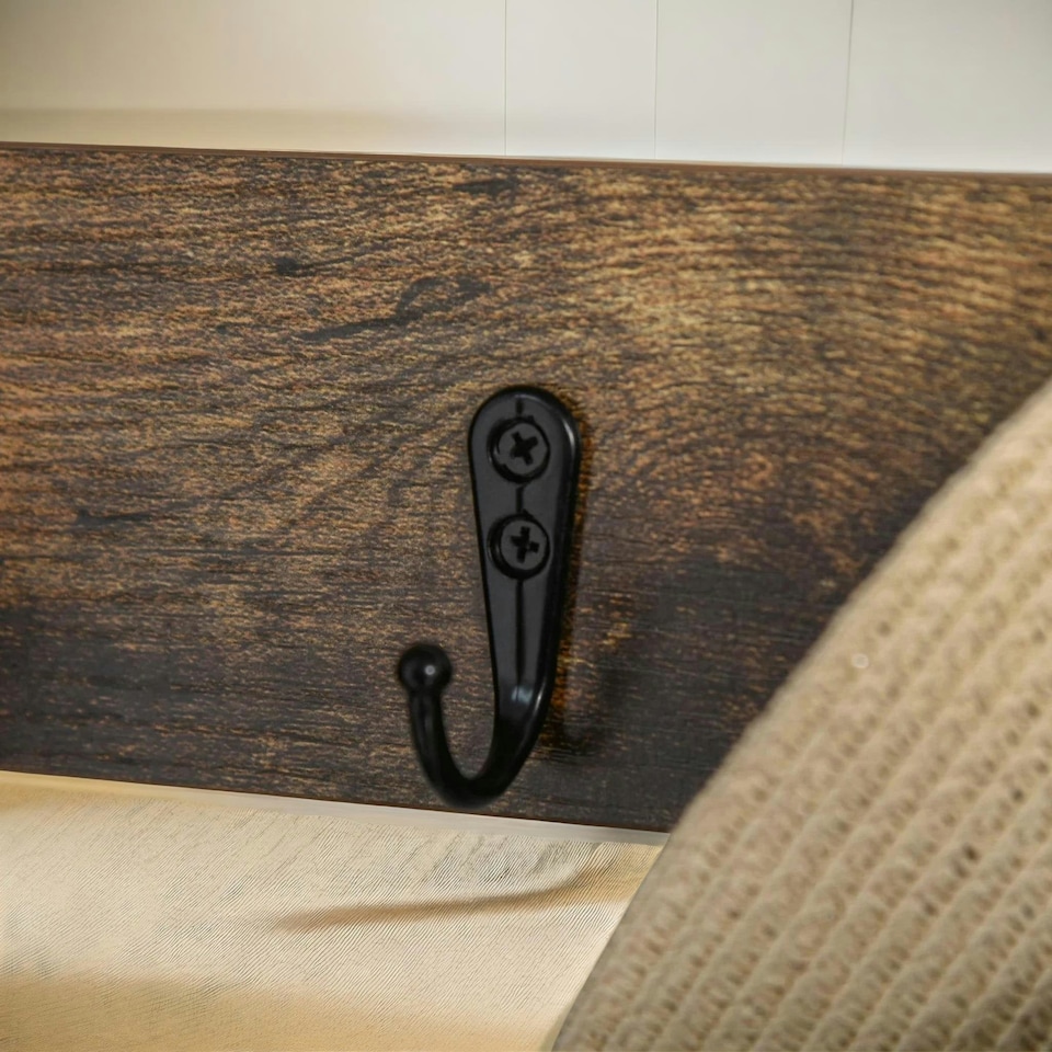 image 1 of Industrial 180CM Tall Coat Stand With 9 Hooks One Size