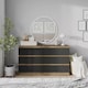 image 4 of Minimalist Chest of 6 Drawers - 68.6x120x35cm | Brown | Oak & Black | 1
