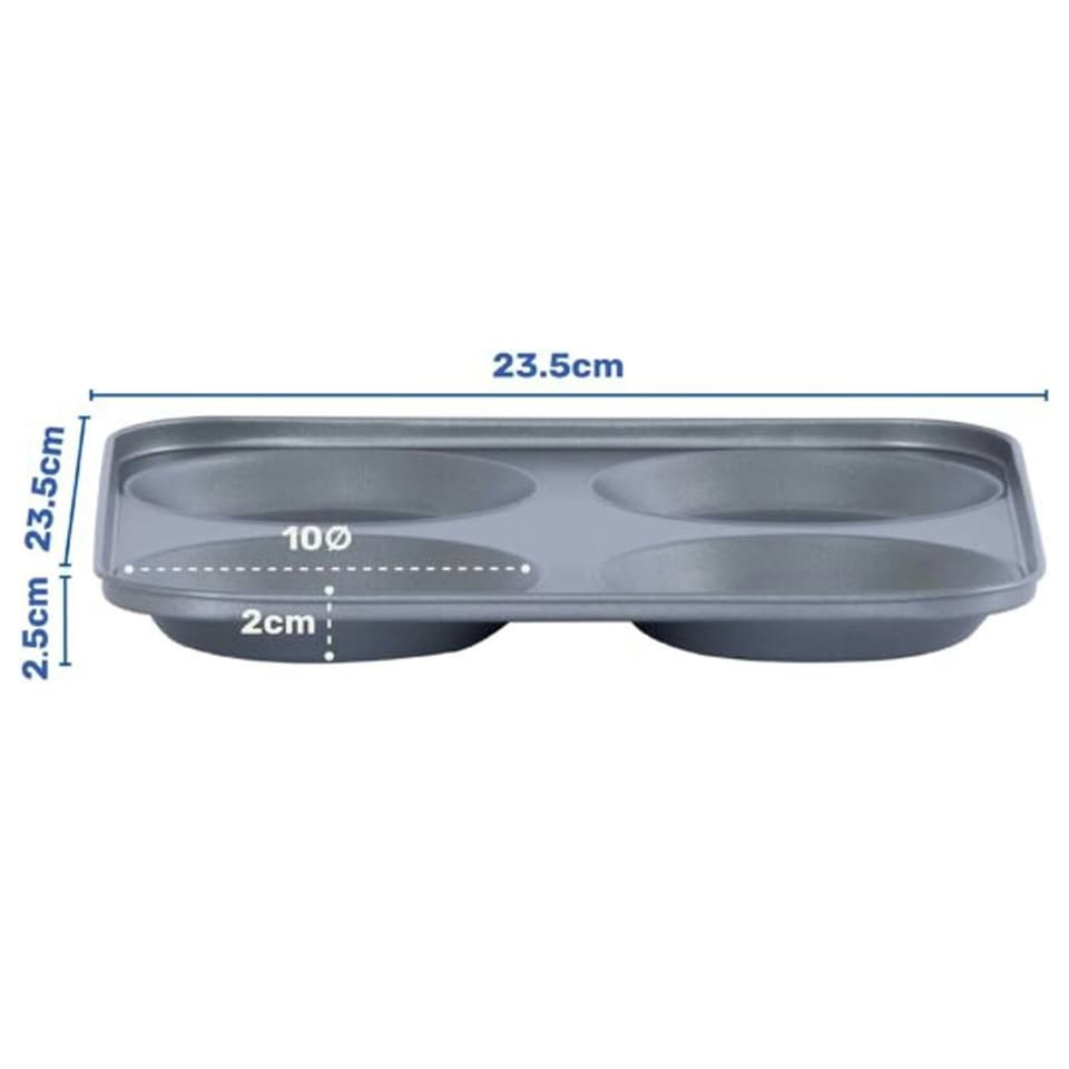 image 1 of 3 x 4 Cup Giant Yorkshire Pudding Non-Stick Oven Trays N/A