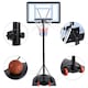 image 5 of Yaheetech Portable Basketball Hoop 170.5-230.5 cm Hoop Height Adjustment Black