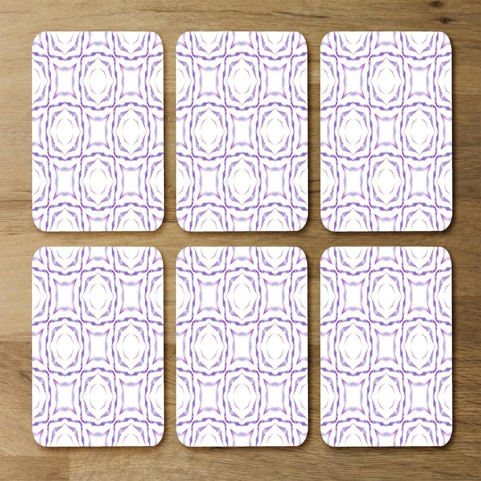 image 1 of Purple brilliant boho (Coaster)