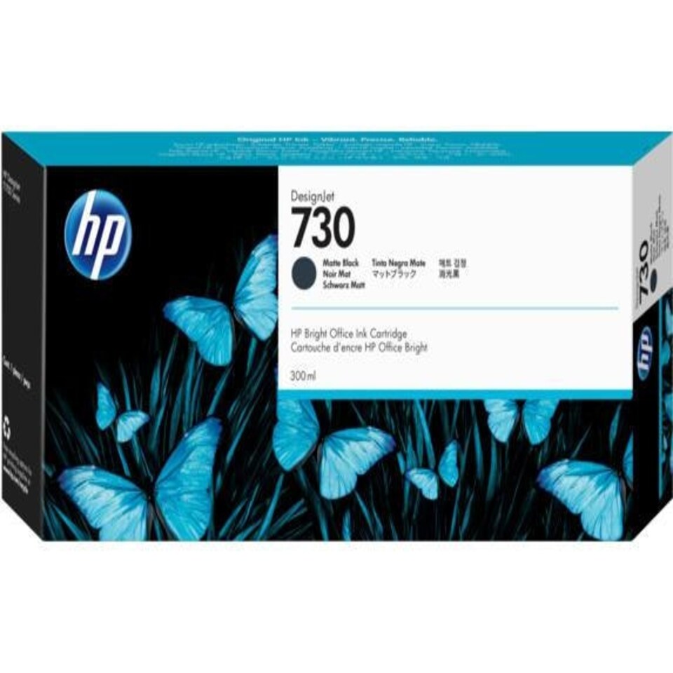 HP No 730 Matte Black Standard Capacity Ink Cartridge 300ml - P2V71A N/A