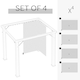 image 10 of Outsunny 3 x 3(m) Universal Gazebo Replacement Sidewall Set, 4 Panels, Beige
