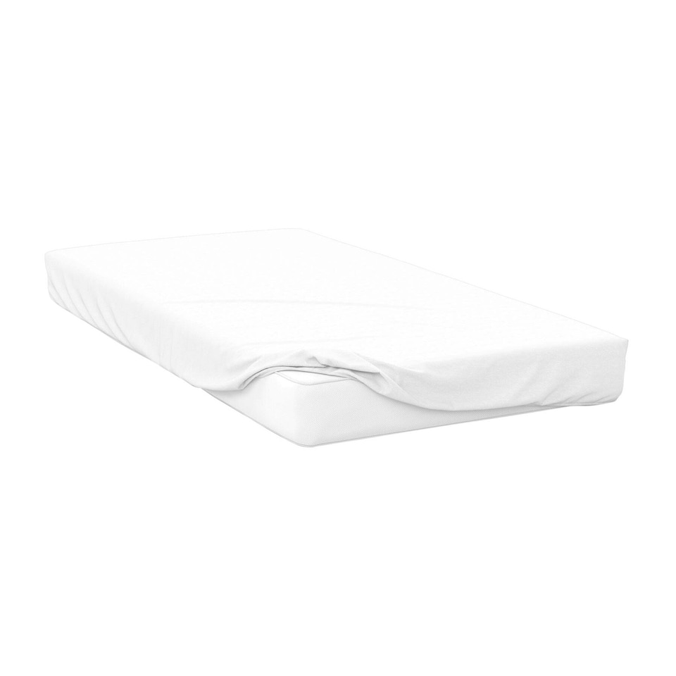 image 1 of Belledorm 200 Thread Count Cotton Percale Ultra Deep Fitted Sheet - White - Single