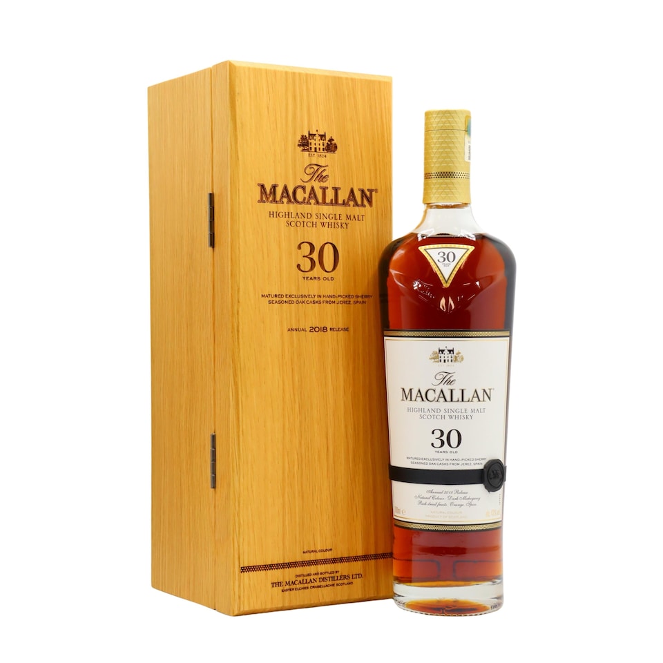 Macallan - Sherry Oak Highland Single Malt 2018 Release 30 year old Whisky