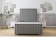 image 1 of Sloomy Pemberton Pewter Dumfries Bed Frame With Mattress With 50" Upholstered Headboard 5' King