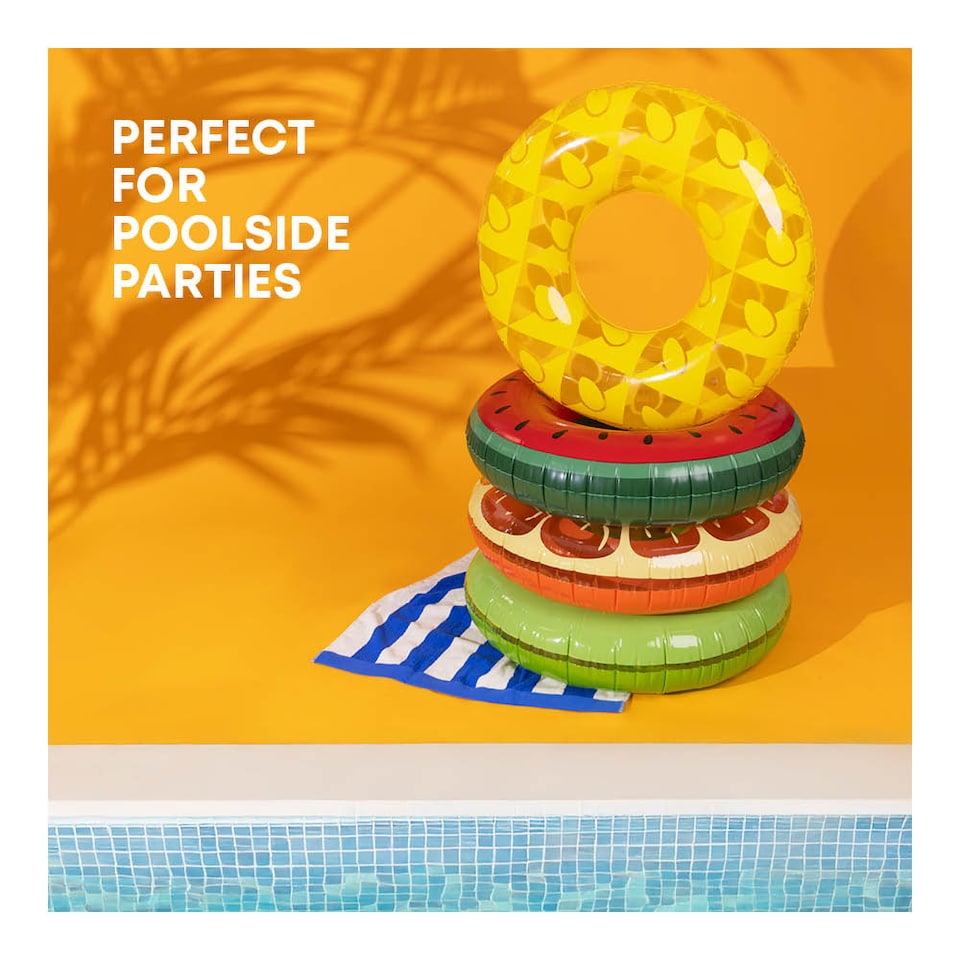 image 1 of Inflatable Orange Swim Ring 90cm