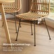 image 3 of VonHaus Richmond Rattan Set of 2 Dining Chairs