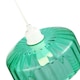 image 5 of Modern Emerald Green Ribbed Glass Non Electric Pendant Shade with Flat Style | Green