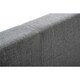 image 2 of Premium Light Grey Linen Fabric Style Lift Up Storage Bed Frame - Double 4'6" (135cm)