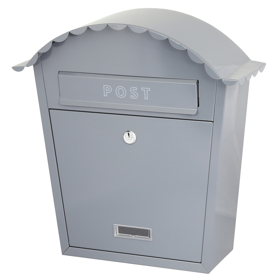 image 1 of EMtronics Wall Mountable Post Box - Dark Grey | Multi