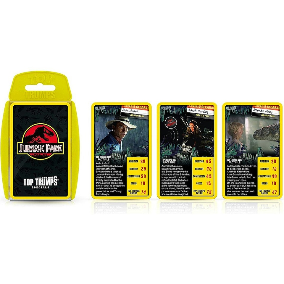 image 1 of Top Trumps Jurassic Park Card Game