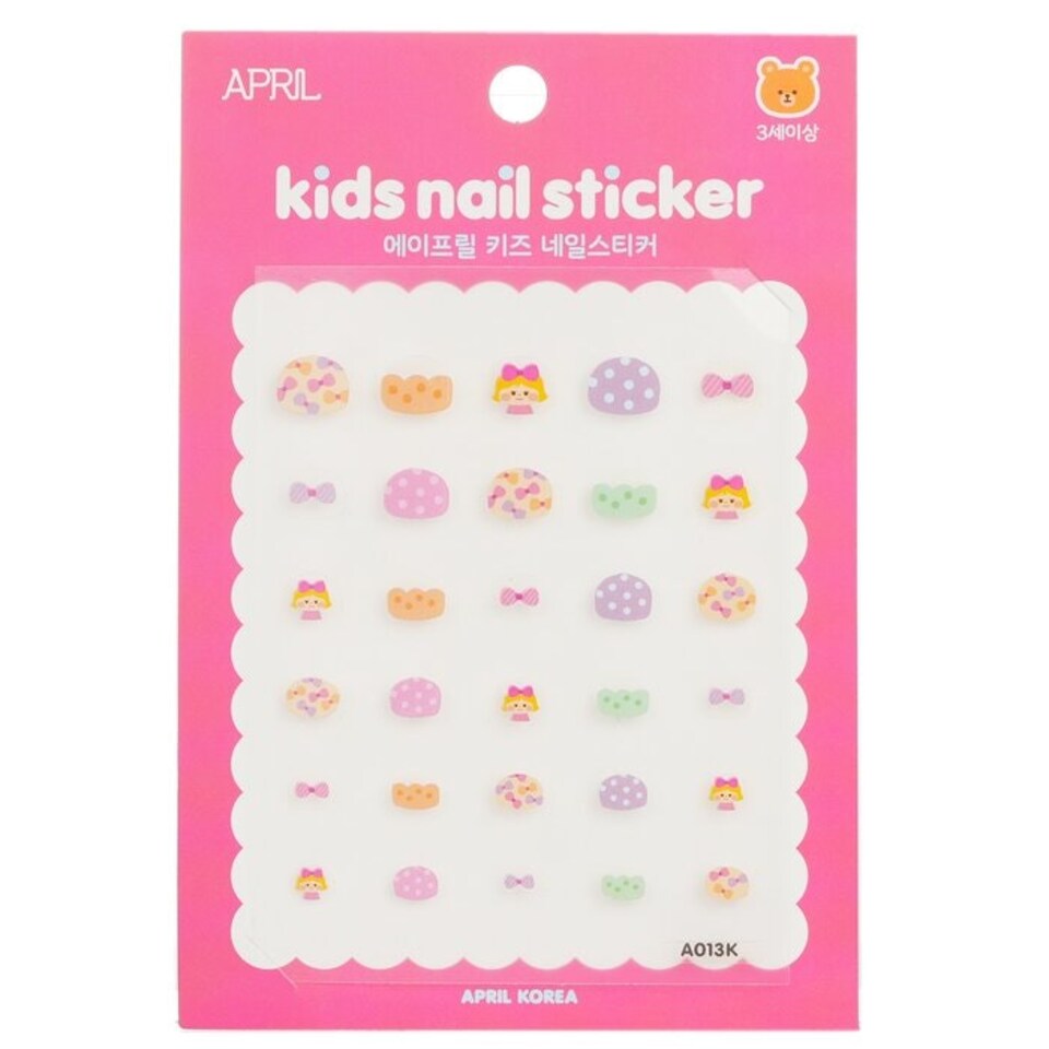 image 1 of April Kids Nail Sticker - # A013k - 1pack Multi