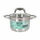 image 2 of Pot with Glass Lid Quttin Caesar Steel ø 16 x 11,5 cm (6 Units) N/A