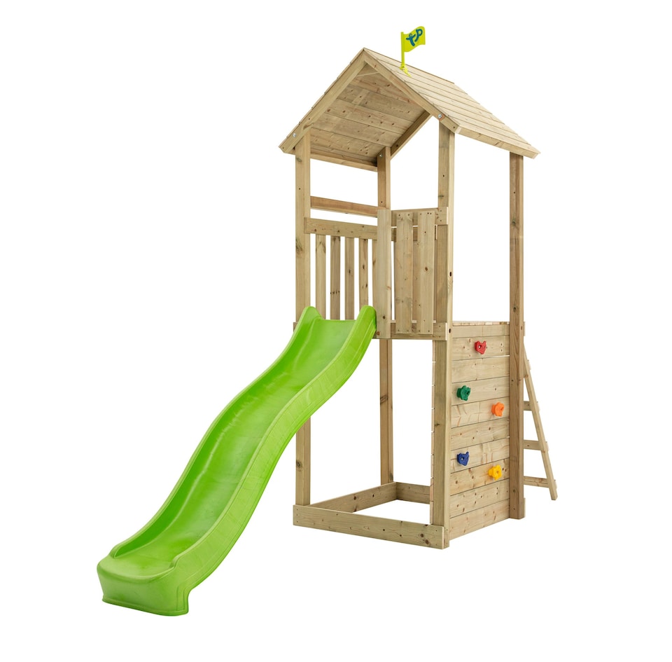 image 1 of TP Skywood Wooden Play Tower with Ripple Slide - FSC® certified
