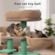 image 4 of Skylos Multi-Level Cat Tree Tower with Condo Hammock Plush Activity Centre