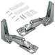 image 1 of SPARES2GO Integrated Hinges compatible with Hettich Fridge Freezer Door Hinge 3905 3362 3363 5.0 41,5 Silver