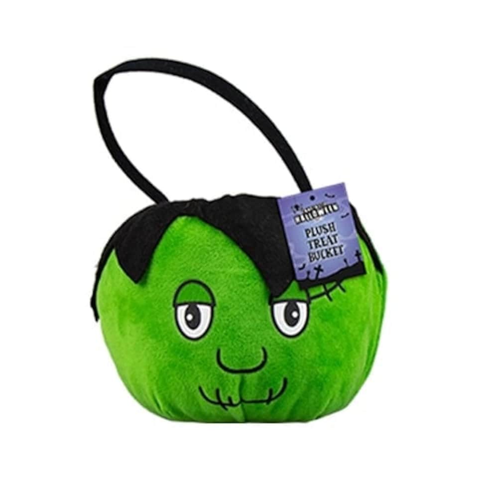 Halloween Zombie Plush Treat Candy Bucket 25cm