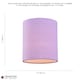 image 6 of Contemporary and Elegant Soft Lilac Linen Fabric 18cm High Cylinder Lamp Shade | Purple | Lilac | 1