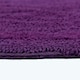 image 4 of Homescapes Luxury Reversible Round Bath Mat - Plum | Purple