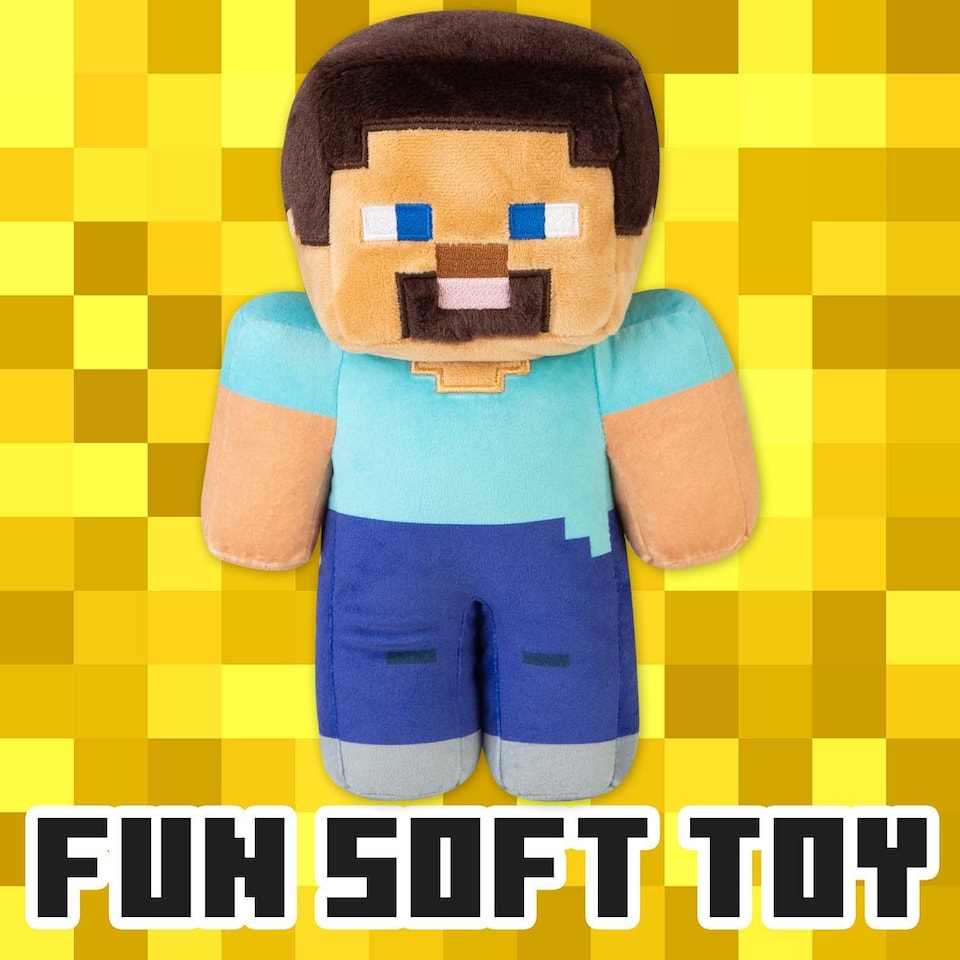image 1 of Minecraft Steve Soft Toy Multi-colour - 28cm x 15cm