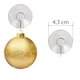 image 3 of 43mm Suction Hooks 6 Pack  Heavy-Duty Transparent Suction Cup Hooks for Bathroom, Kitchen & Windows & Decor