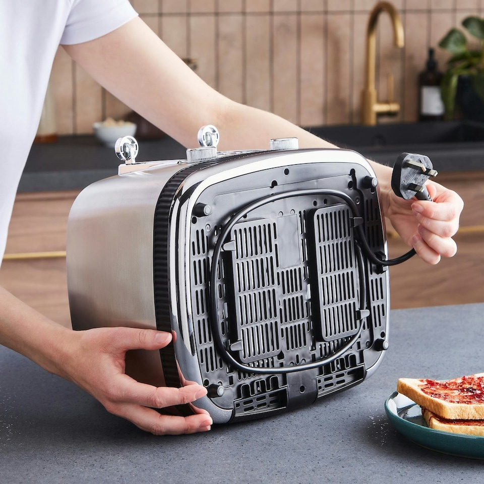 image 1 of Morphy Richards Mexborough 4 Slice Toaster Black | Silver | Black