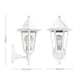 image 7 of ValueLights Traditional Style White Outdoor Security IP44 Rated Wall Light Lantern | White