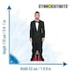 image 3 of Lionel Messi Black Suit Lifesize Cardboard Cutout 170cm