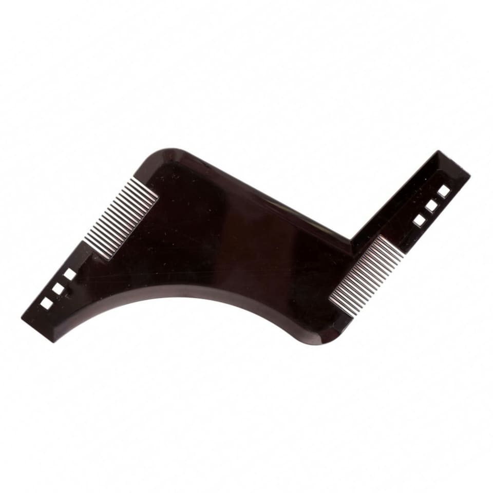 image 1 of Oypla Beard Facial Hair Shaping Template Trimer Lining Comb