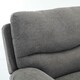image 4 of Fosse Manual Recliner Fabric Chair (Dark Grey)