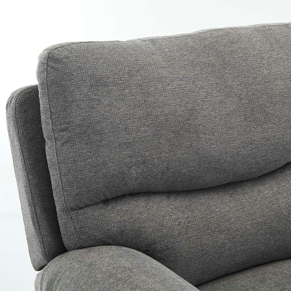 image 1 of Fosse Manual Recliner Fabric Chair (Dark Grey)