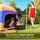 image 4 of Outsunny 4 Person Camping Tent Festival Hiking Shelter, Blue