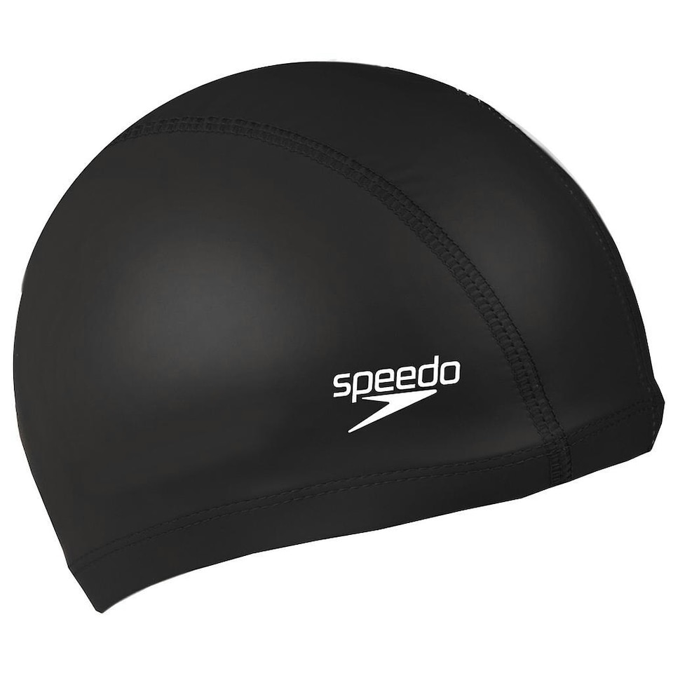 image 1 of Speedo Unisex Adult Pace Swim Cap - Black - One Size (UTRD651)