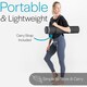 image 5 of TPE Yoga Mat with Strap (6mm Thick) - Jet Black