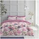 image 2 of VELVETIO Shannon Complete Duvet Cover Set with Fitted Sheet Soft Polycotton Bedding Sets Pink | Double