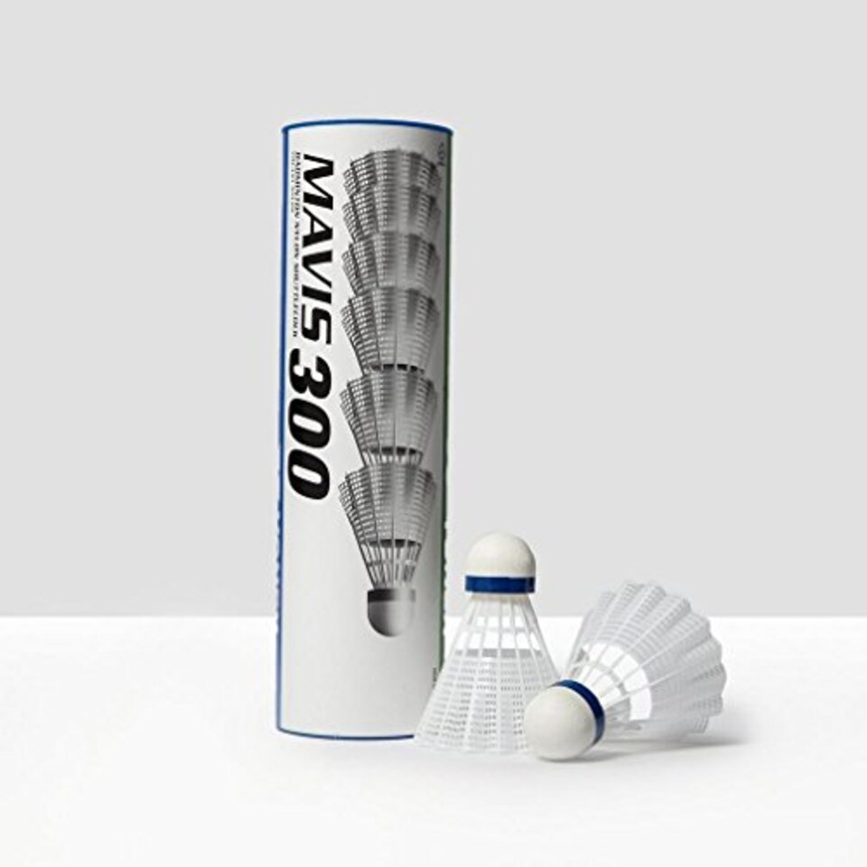 image 1 of Yonex Mavis 300 Shuttlecock (Pack Of 6) (One Size) (White/Blue)
