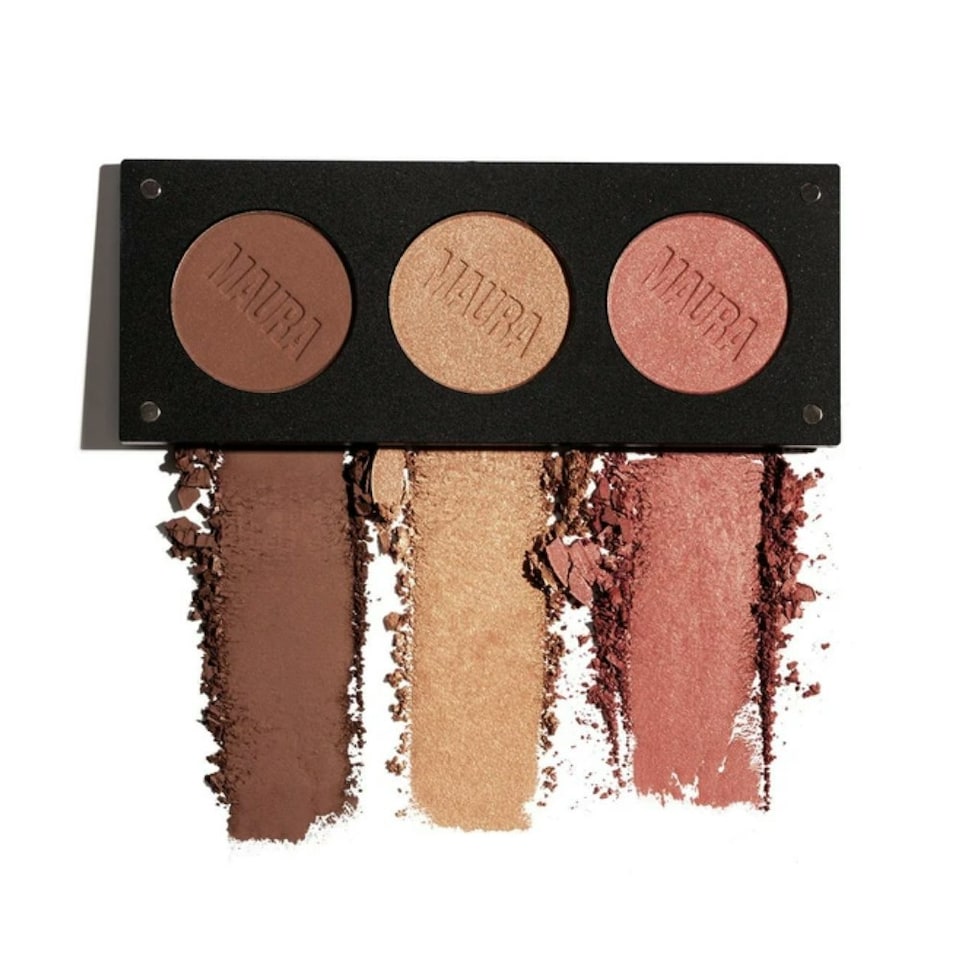 image 1 of Inglot x Maura Glam & Glow Trio 6.2g - Dark