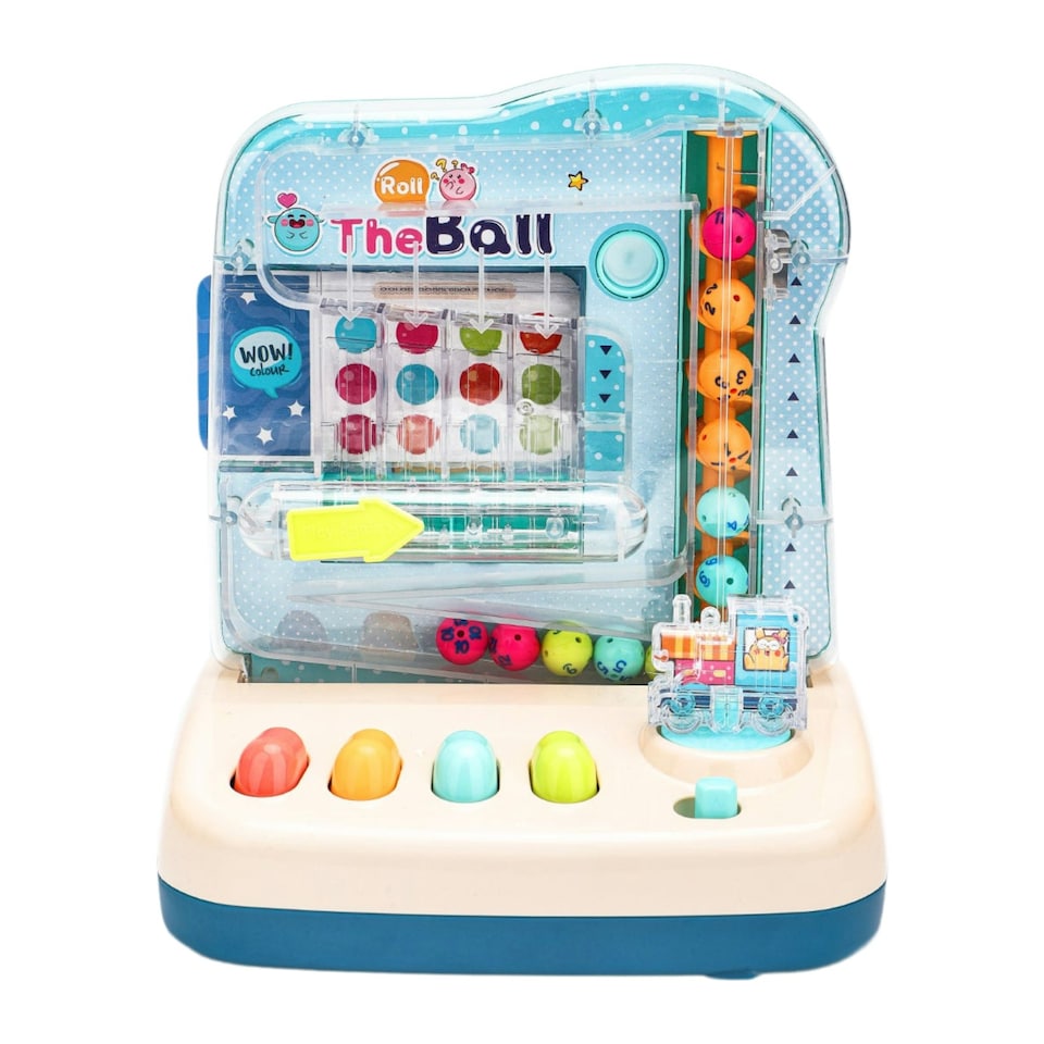 image 1 of Interactive Ball Roll Toy with Music Lights and Sound blue