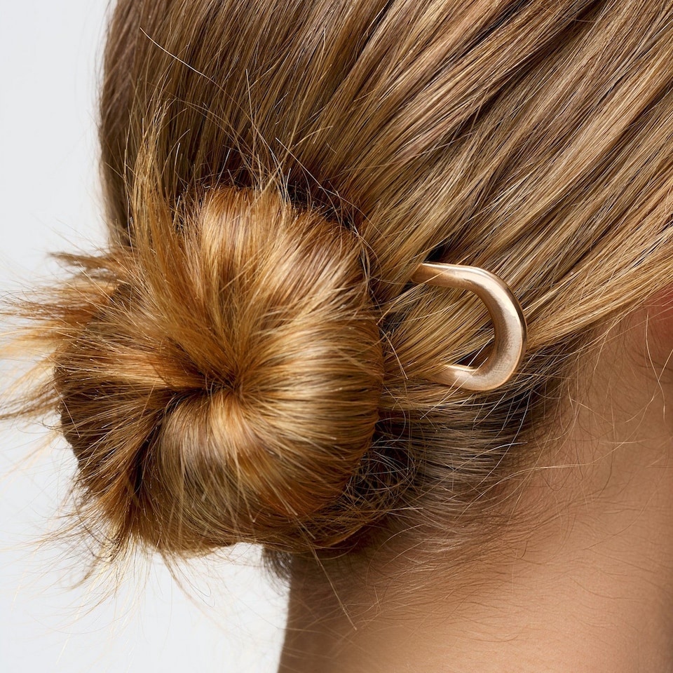 image 1 of Brushworks French Hair Pin Duo - Gold & Silver | Silver | Gold, Silver
