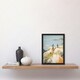 image 2 of Hikers Reach Summit At Last Oil Hiking Home Decor Black Framed Wall Art Print A4