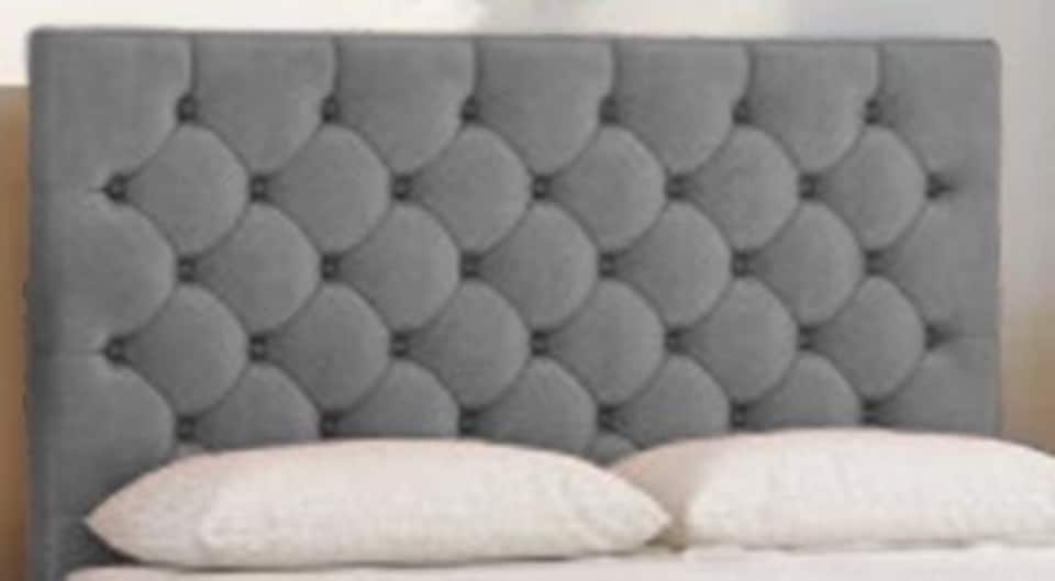 image 1 of Athens Plush Bed Set With Mattress, 2 Drawers Same Side & 24"Headboard