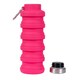 image 5 of Trespass Vavo Foldable Silicone Water Bottle | Pink | Flamingo Pink | 1