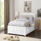 image 2 of Pentre 5ft Kingsize White Fixed Drawer Bed Frame