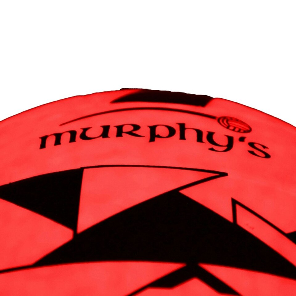 image 1 of Murphys LED Light Up Gaelic Football - Fluorescent Orange/Black - 5
