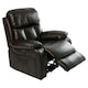 image 3 of Chester Electric Bonded Leather Automatic Recliner Heat & Massage Chair (Brown)
