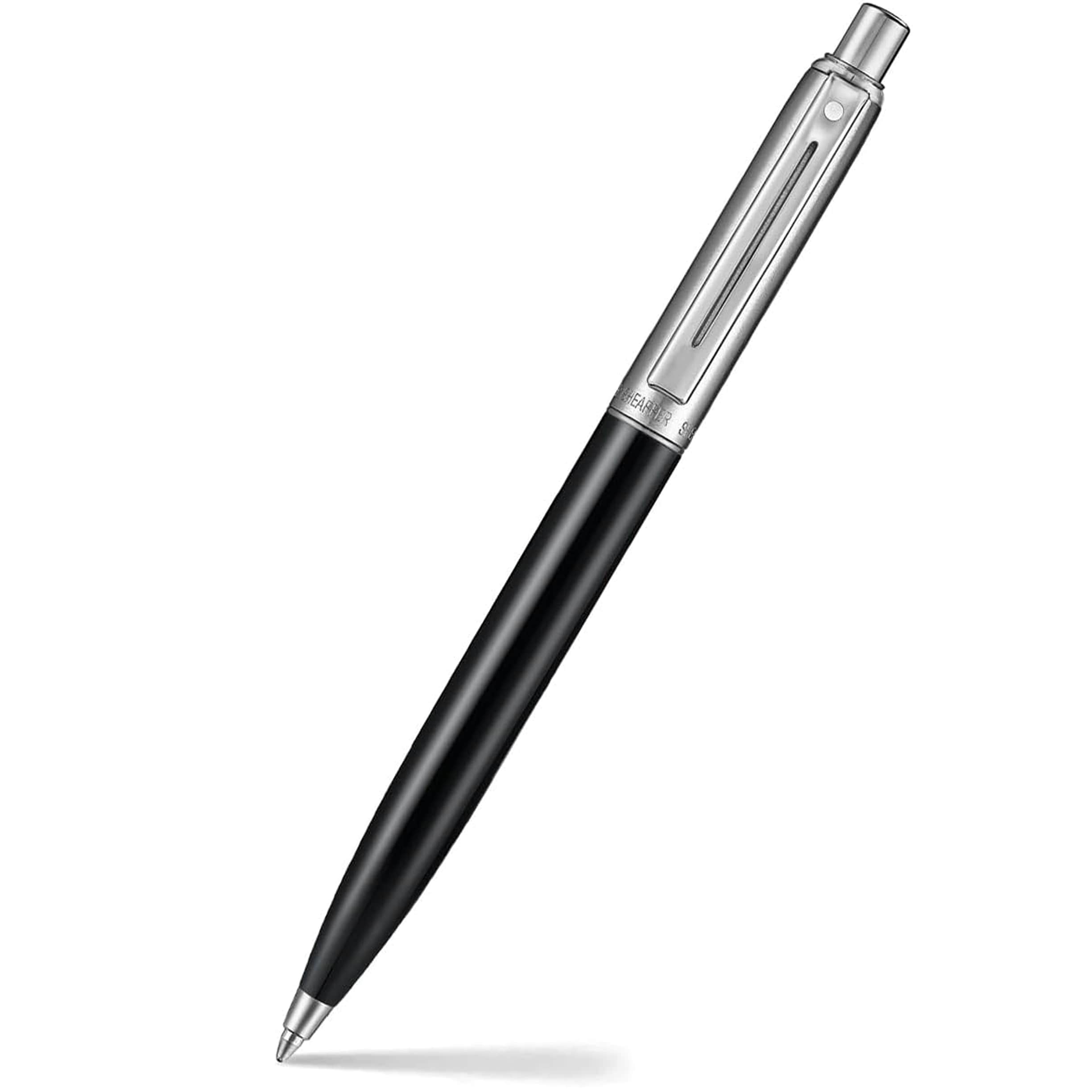 Sheaffer Sentinel 332 Ballpoint Pen Shiny Black Barrel, Chrome Plated Cap and Chrome Trims
