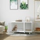 image 6 of PawHut Cat Litter Box Enclosure & House w/ Nightstand/End Table Design, White